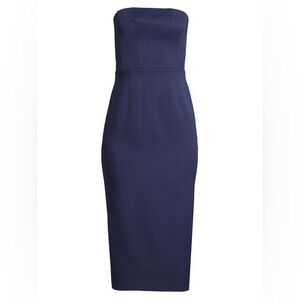 MILLY 
Traci Cady Strapless Midi-Dress